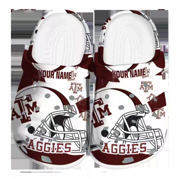 custom texas am aggies football helmet clog best selling