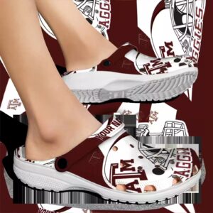 custom texas am aggies football helmet clog fashion forward