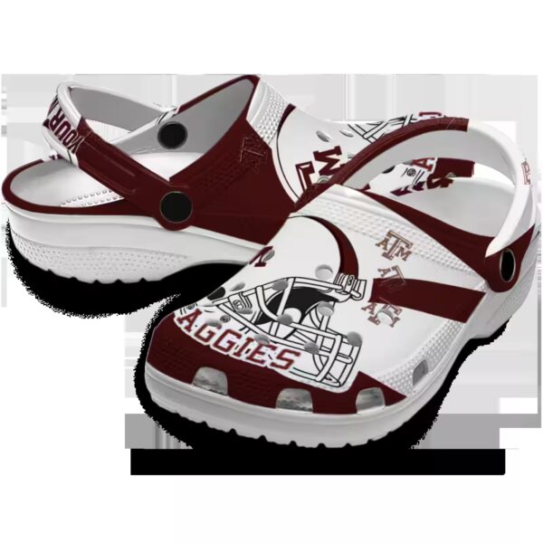 custom texas am aggies football helmet clog high quality