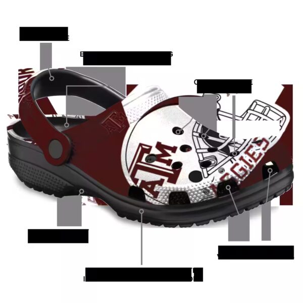 custom texas am aggies football helmet clog new arrival