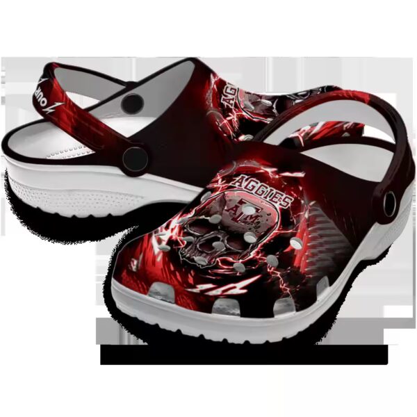 custom texas am aggies gothic skull clog high quality