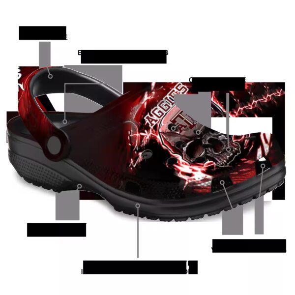 custom texas am aggies gothic skull clog new arrival