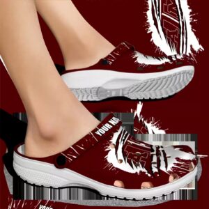 custom texas am aggies splash motif background clog fashion forward