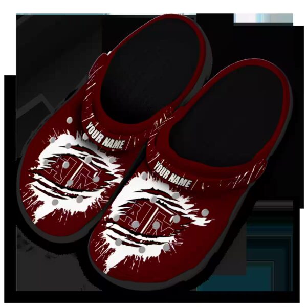 custom texas am aggies splash motif background clog latest model