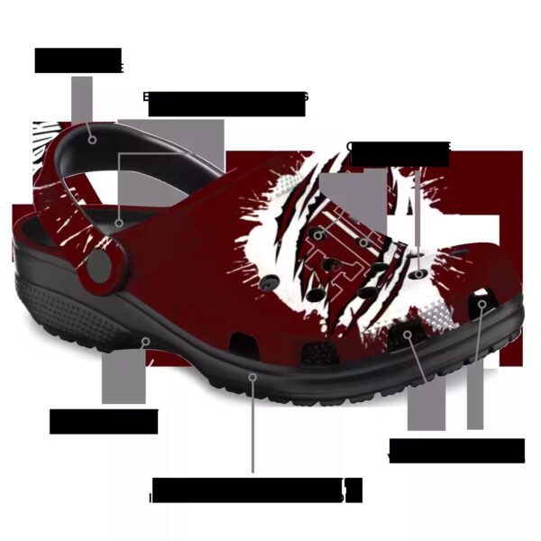 custom texas am aggies splash motif background clog new arrival