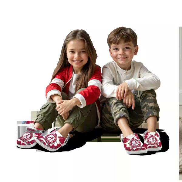 customized alabama crimson tide splatter pattern clog trendy