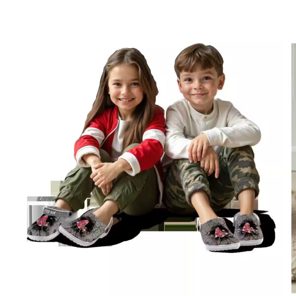 customized boston red sox cracked ground texture clog trendy