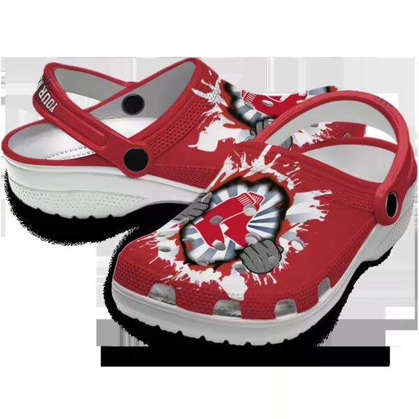 customized boston red sox gripping hand clog high quality