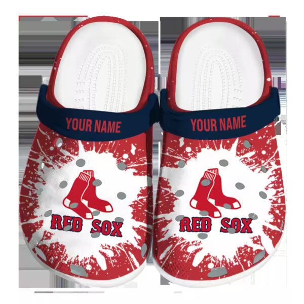 customized boston red sox splash art clog best selling