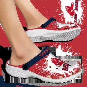 customized boston red sox splash art clog fashion forward