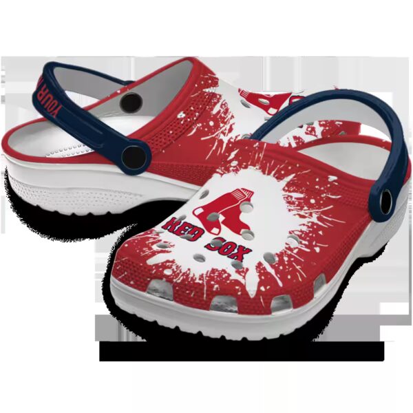 customized boston red sox splash art clog high quality