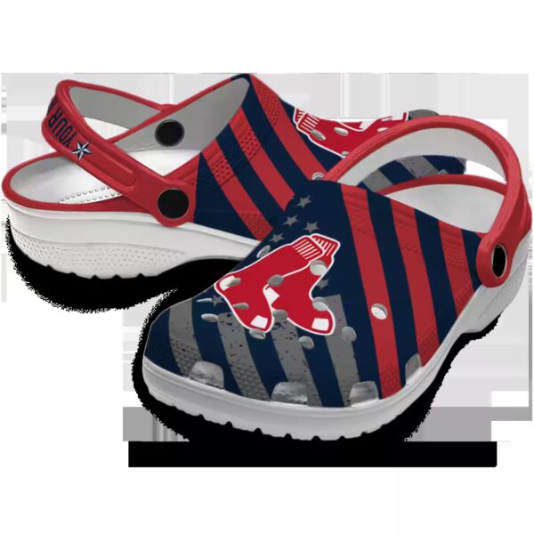 customized boston red sox star spangled graphic clog high quality