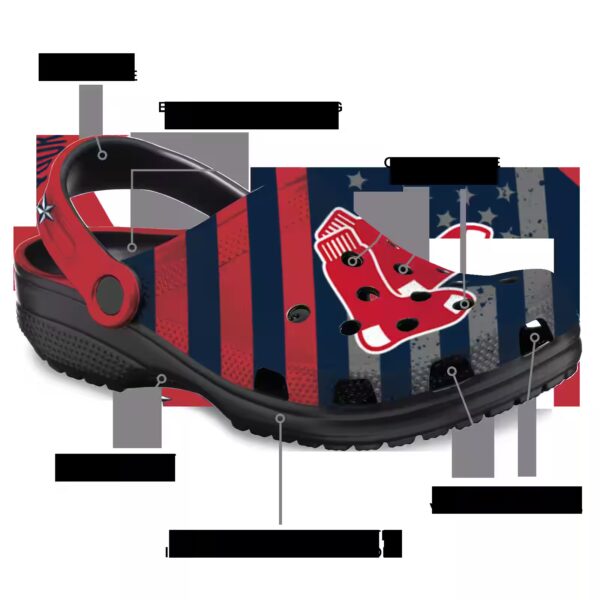 customized boston red sox star spangled graphic clog new arrival