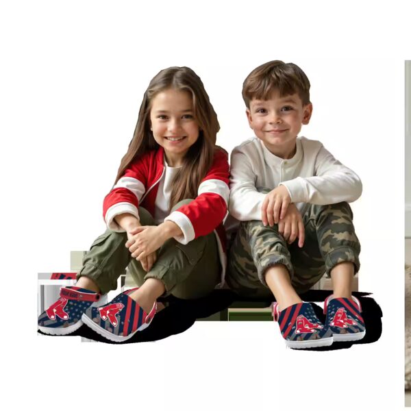 customized boston red sox star spangled graphic clog trendy