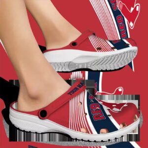 customized boston red sox vibrant dual tone clog fashion forward