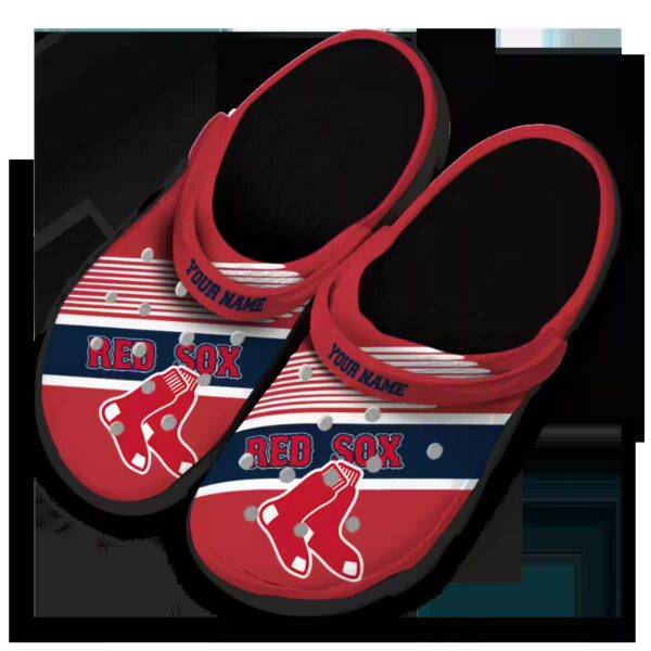 customized boston red sox vibrant dual tone clog latest model