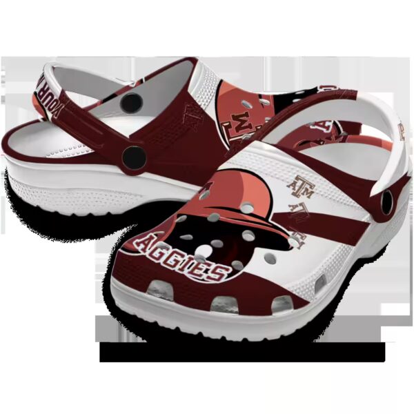 customized texas am aggies baseball helmet clog high quality