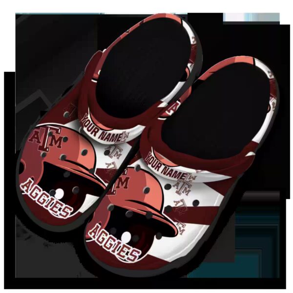 customized texas am aggies baseball helmet clog latest model