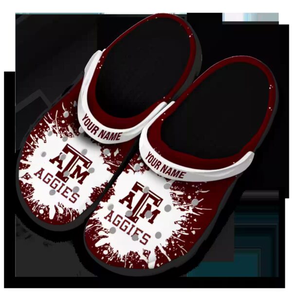 customized texas am aggies splash art clog latest model