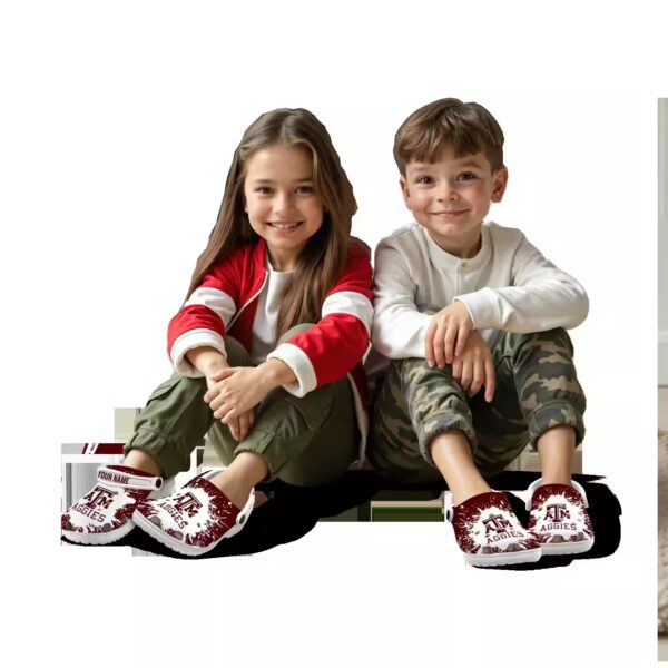 customized texas am aggies splash art clog trendy
