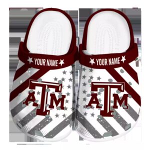 customized texas am aggies star spangled graphic clog best selling