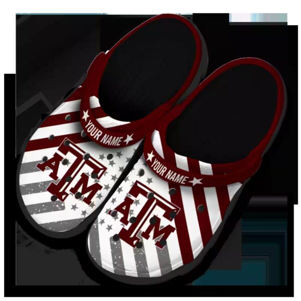 customized texas am aggies star spangled graphic clog latest model