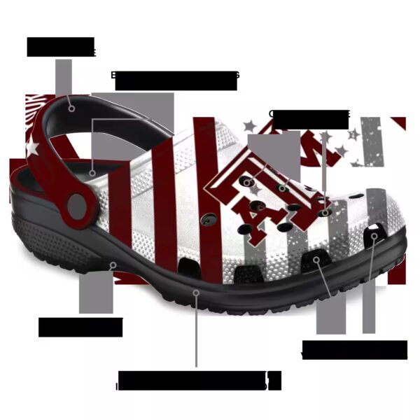 customized texas am aggies star spangled graphic clog new arrival