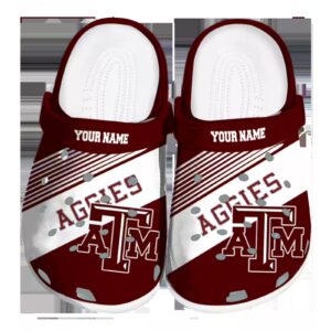 customized texas am aggies vibrant dual tone clog best selling