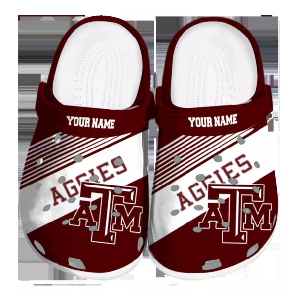 customized texas am aggies vibrant dual tone clog best selling