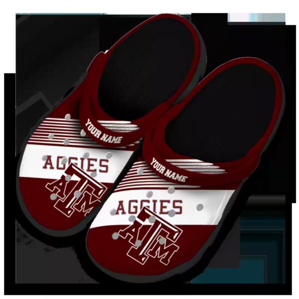 customized texas am aggies vibrant dual tone clog latest model