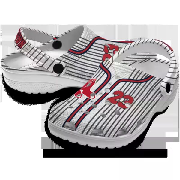 personalized boston red sox pinstripe pattern clog high quality