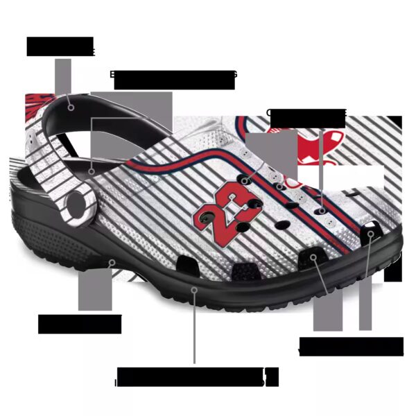 personalized boston red sox pinstripe pattern clog new arrival