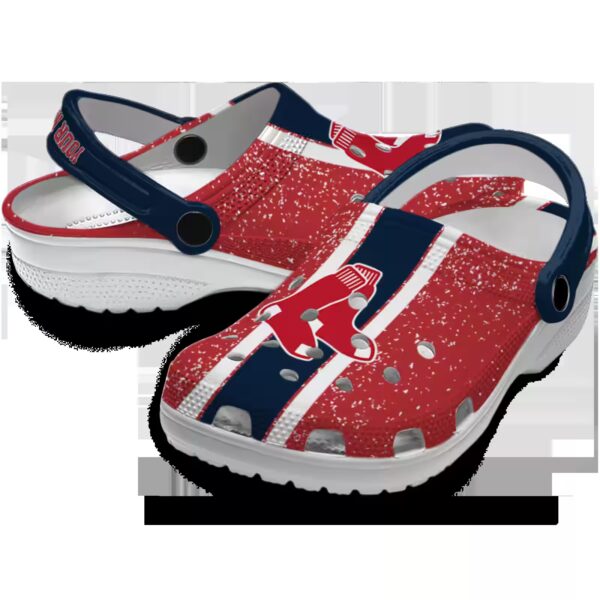 personalized boston red sox vertical stripes clog high quality