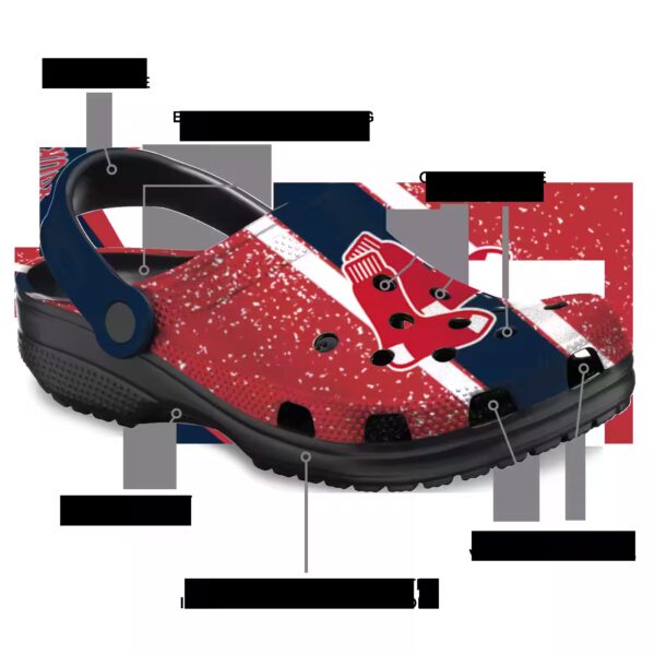 personalized boston red sox vertical stripes clog new arrival