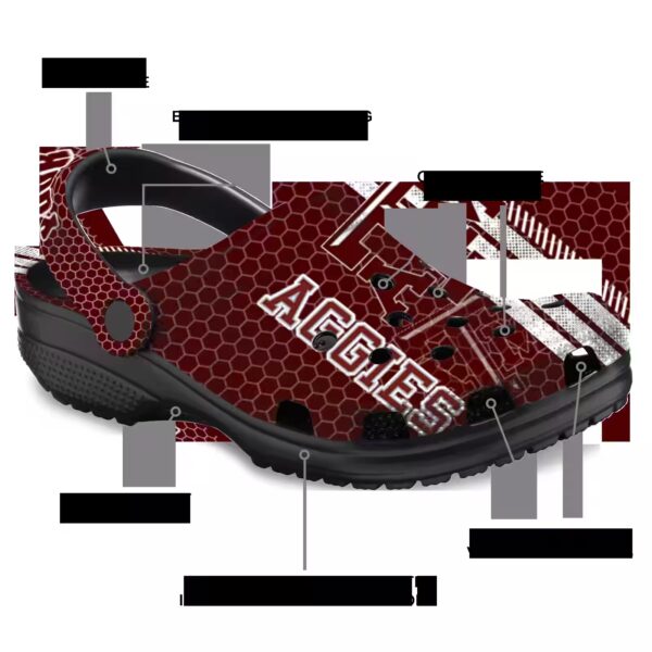 personalized texas am aggies contrasting stripes clog new arrival