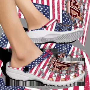 personalized texas am aggies freedom splinter clog fashion forward