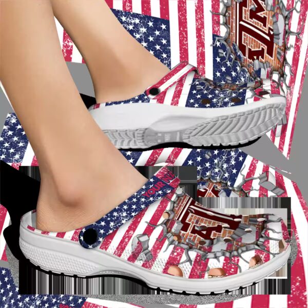 personalized texas am aggies freedom splinter clog fashion forward