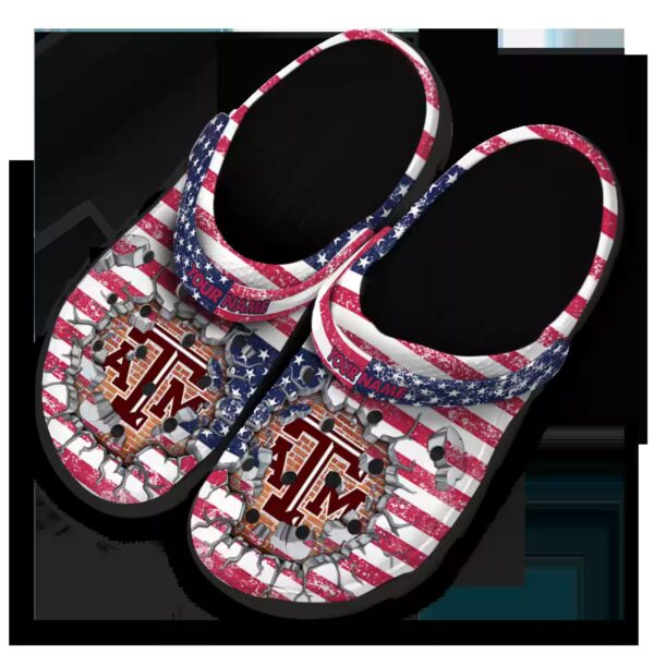personalized texas am aggies freedom splinter clog latest model