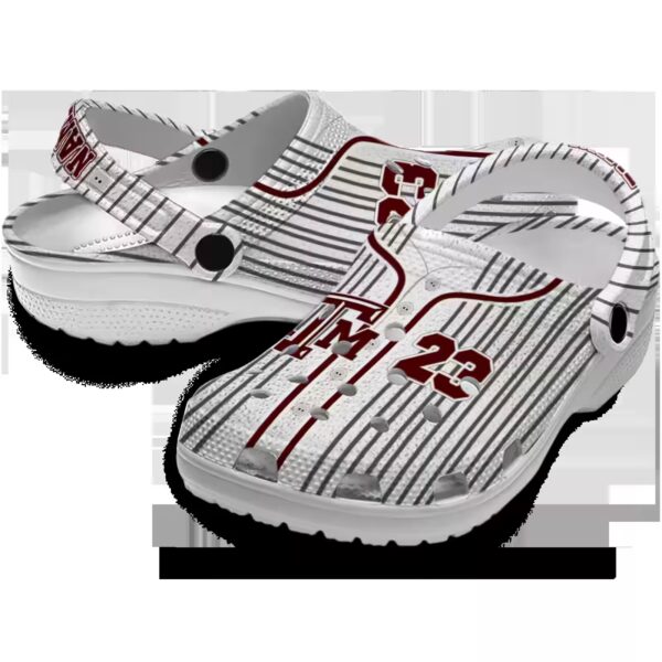 personalized texas am aggies pinstripe pattern clog high quality