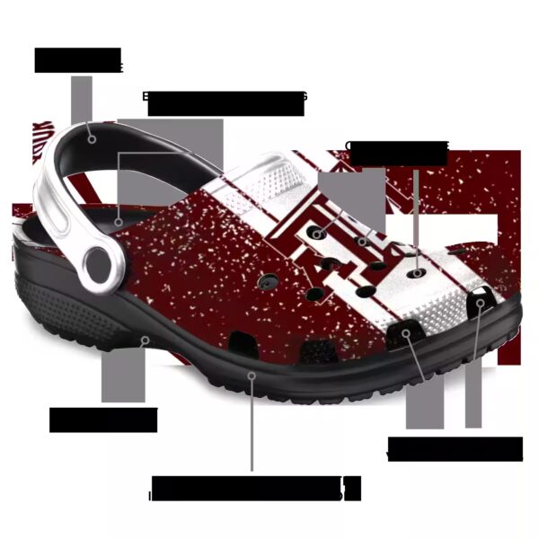 personalized texas am aggies vertical stripes clog new arrival