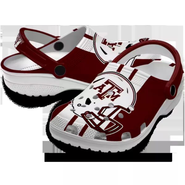 texas am aggies helmet stripes clog high quality