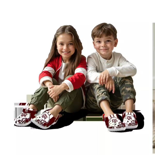 texas am aggies helmet stripes clog trendy