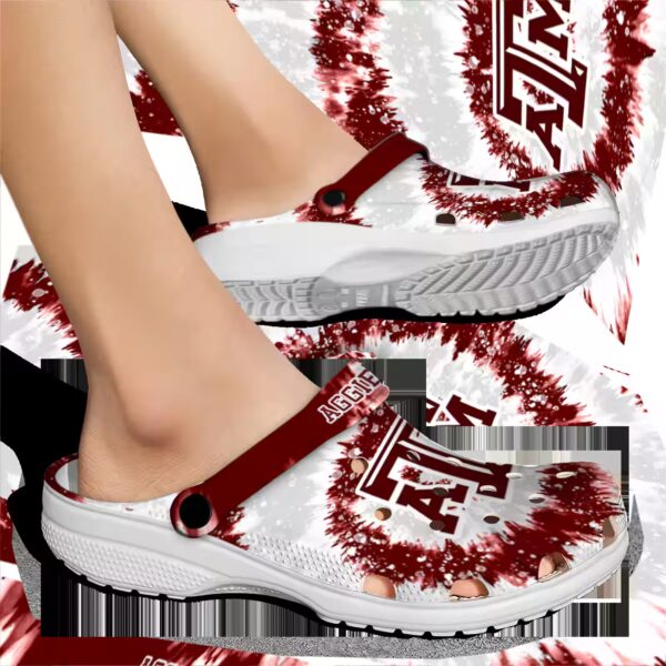 texas am aggies radiant burst effect clog fashion forward