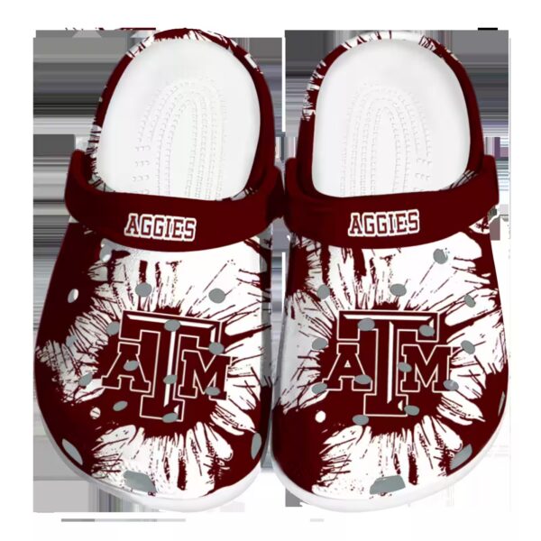 texas am aggies splatter graphics clog best selling