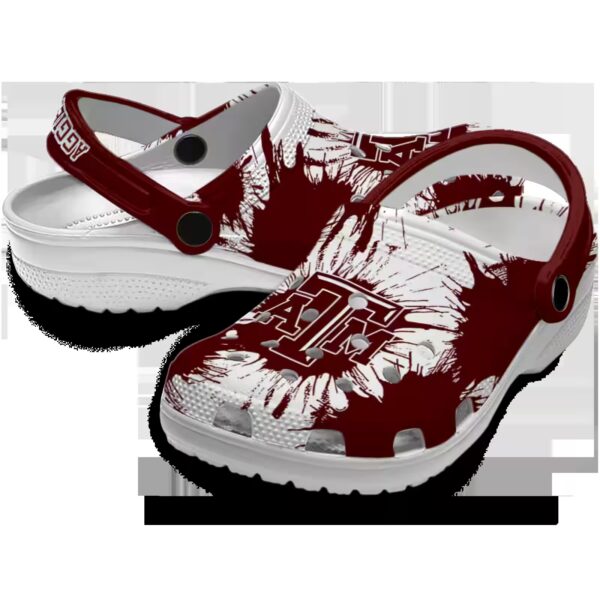 texas am aggies splatter graphics clog high quality