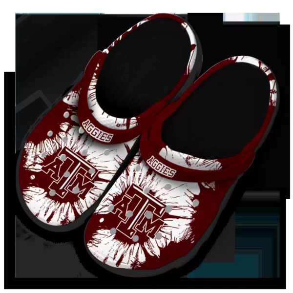 texas am aggies splatter graphics clog latest model