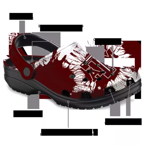 texas am aggies splatter graphics clog new arrival