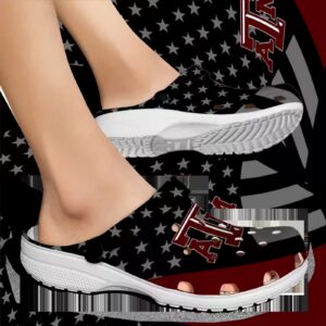 texas am aggies stellar stripes theme clog fashion forward