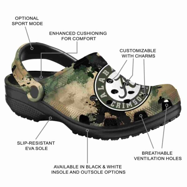 alabama crimson tide camouflage craze crocs new arrival