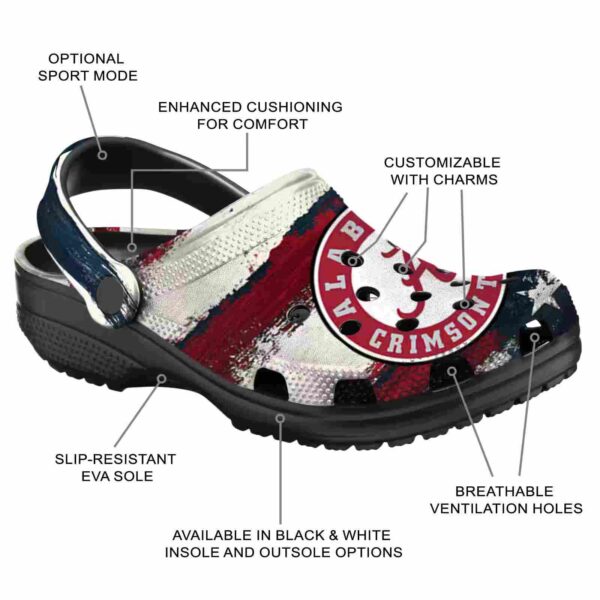 alabama crimson tide patriotic stripes crocs new arrival